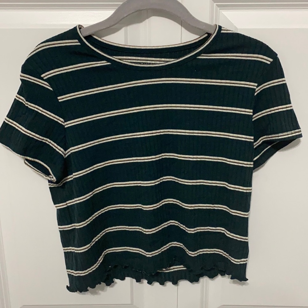 striped crop top